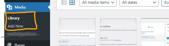 Wordpress Media Library