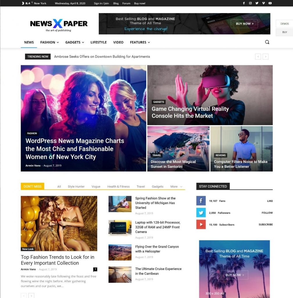 Newspaper WordPress Theme